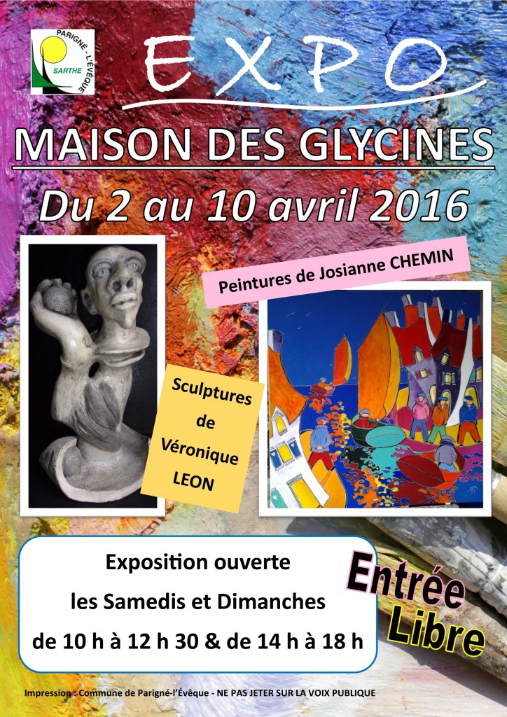 Affiche expo Mmes Chemin - Léon